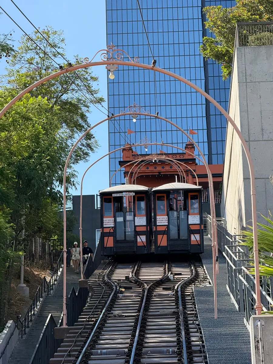 Angels Flight archway entrance