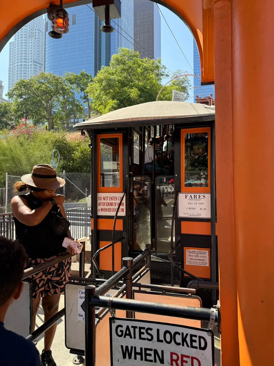 Angels Flight boarding area