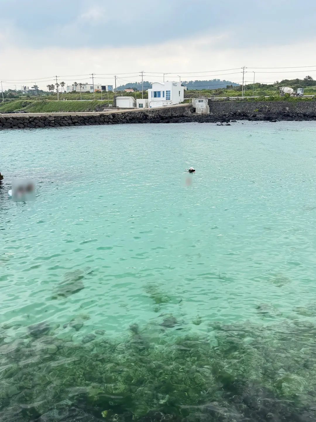 Deep water at high tide