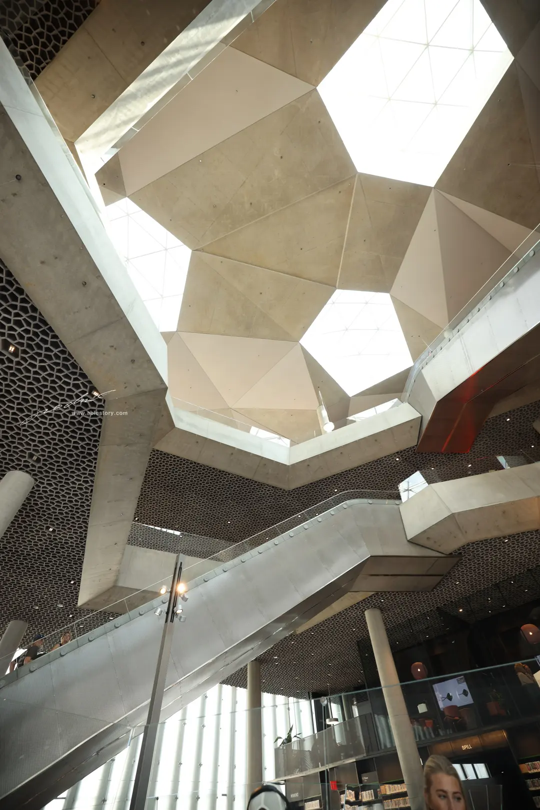 Interior views of the library
