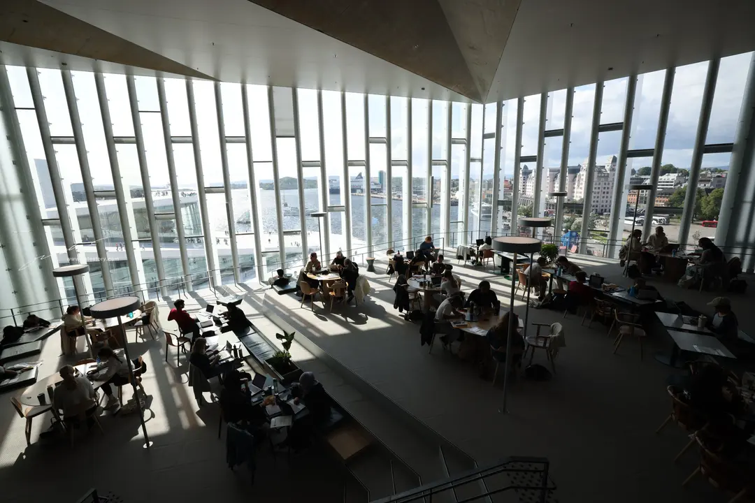 Deichman Bjørvika in the heart of Oslo's waterfront district