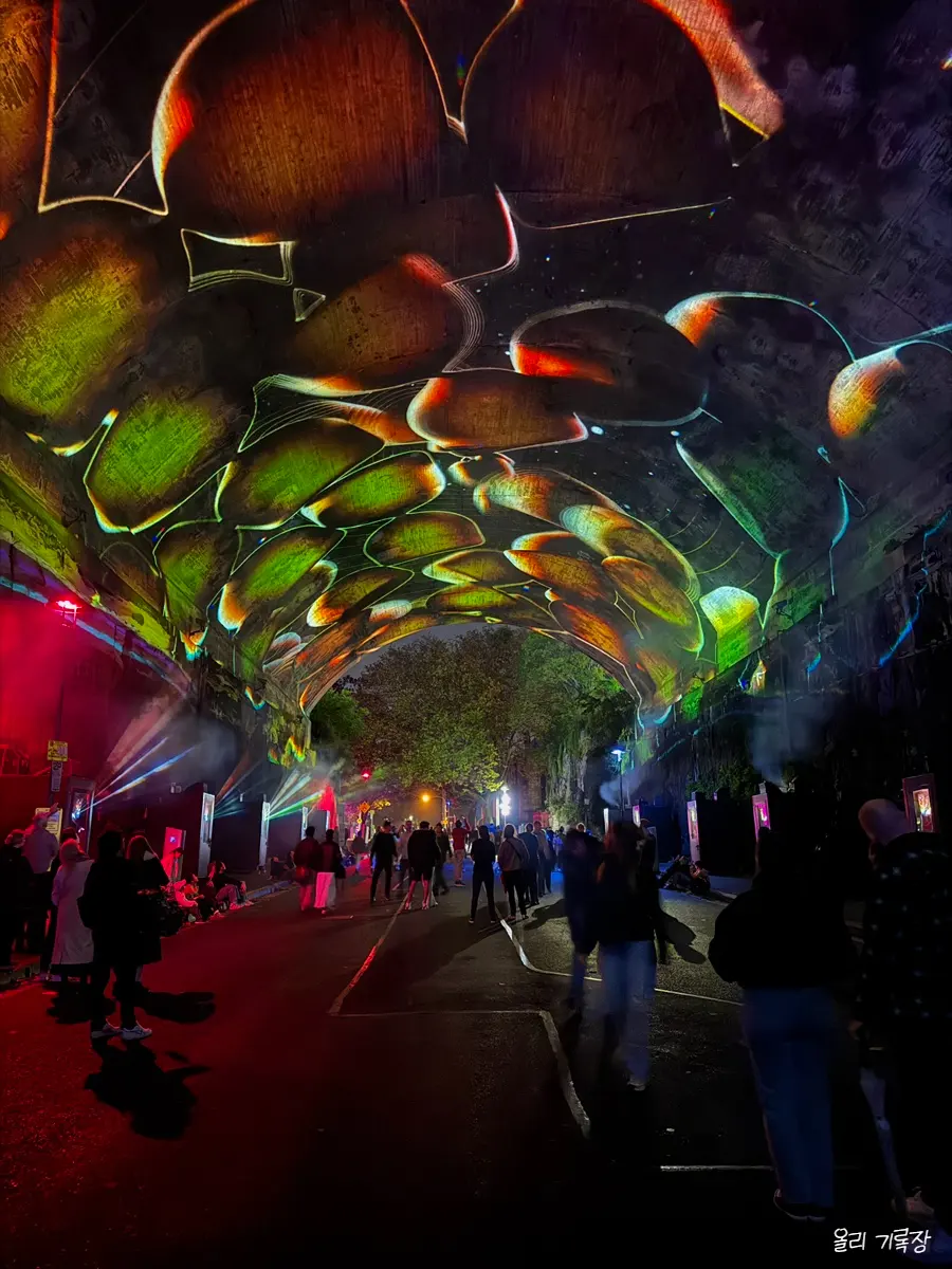 The Rocks Vivid lights