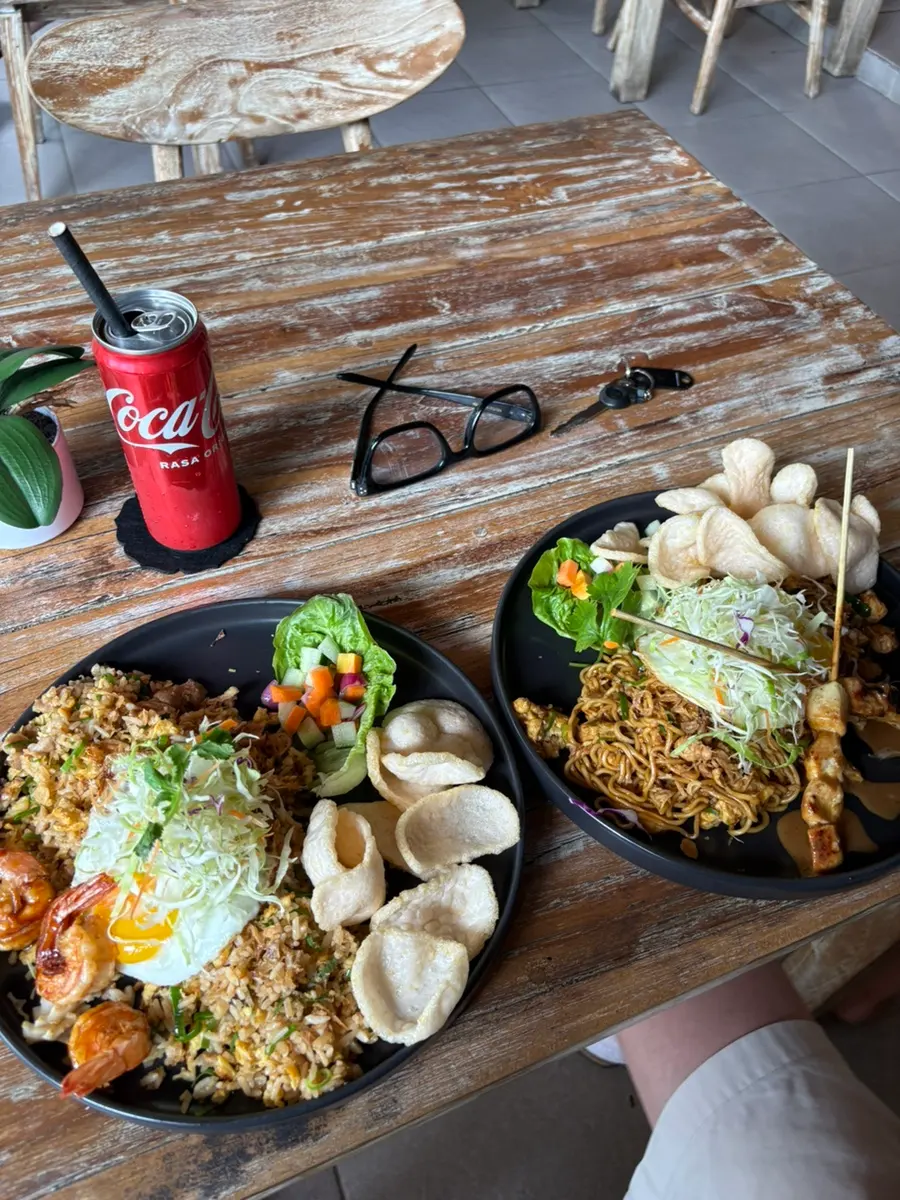 Delicious Mie Goreng close up