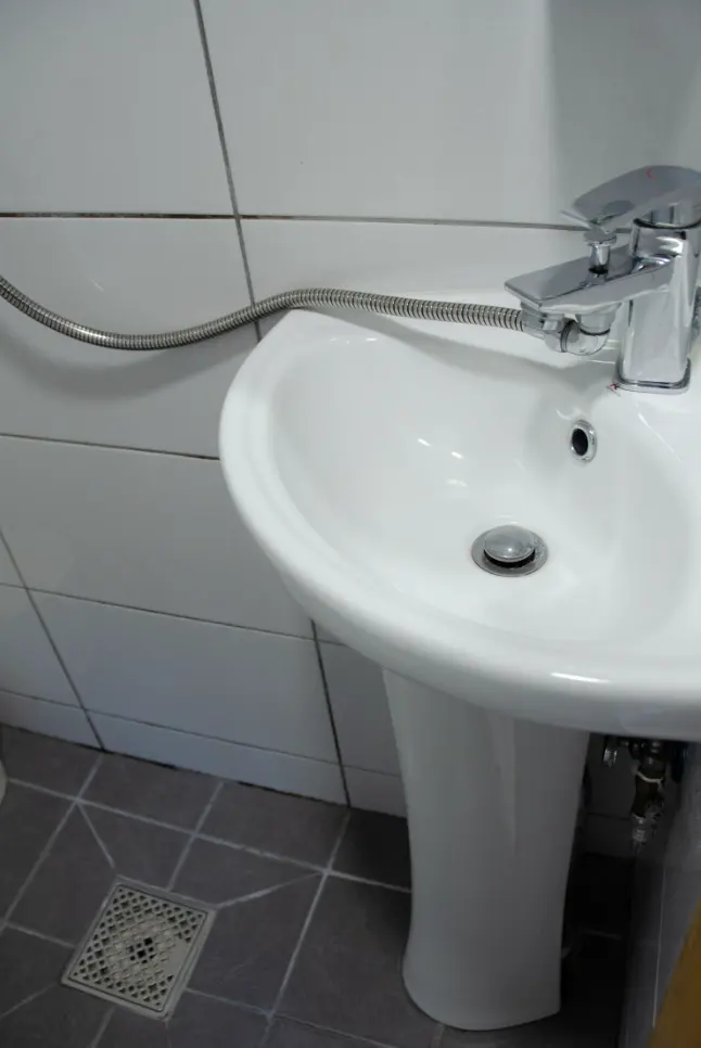 Private bathroom inside cabin
