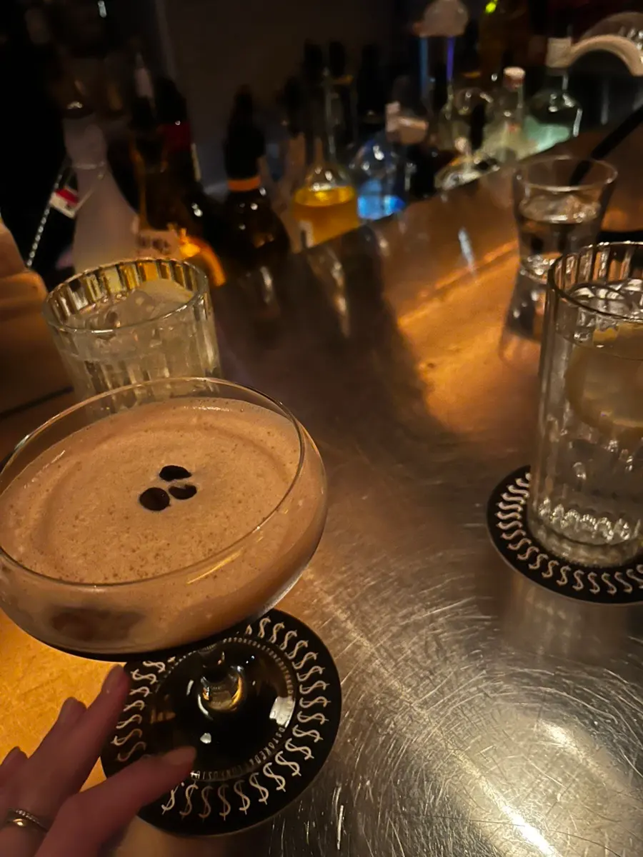 Enjoying drinks