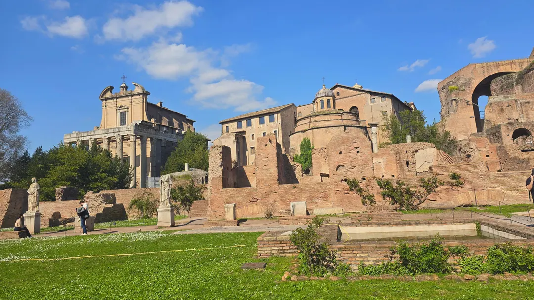 You're always surrounded by historic ruins in Rome