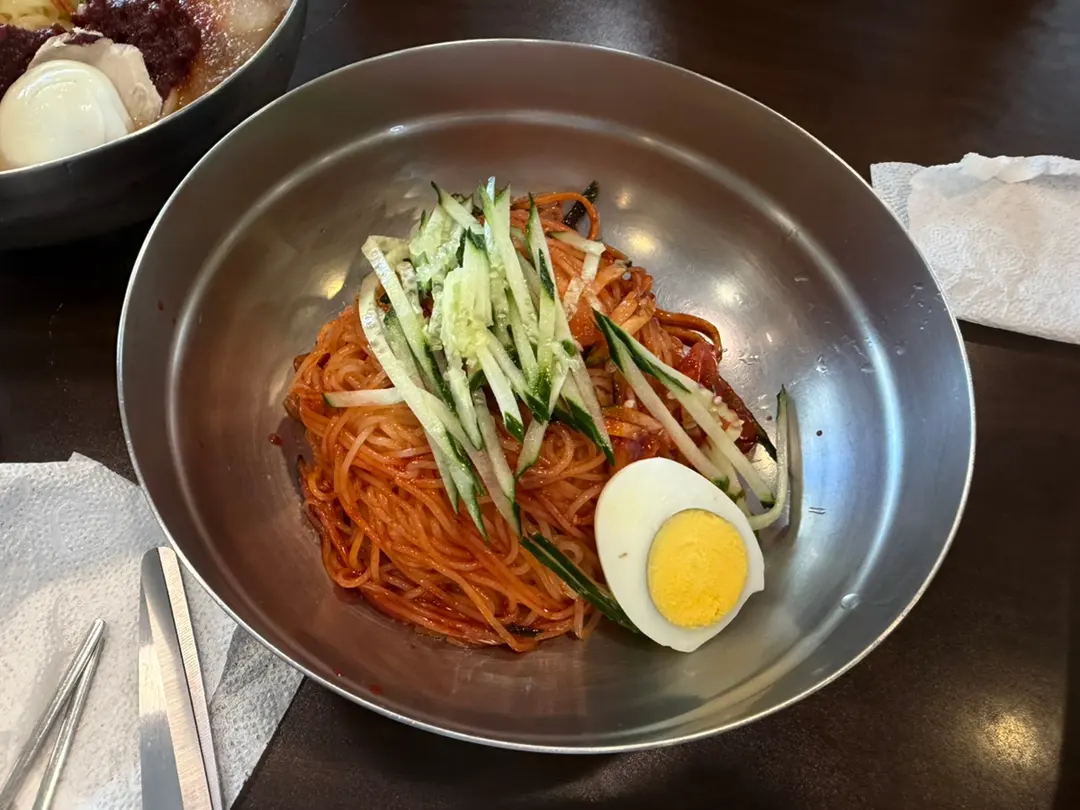 물밀면 & 비빔밀면 & 만두