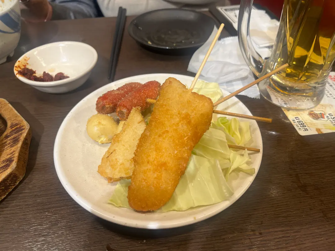 サクサクの串カツ