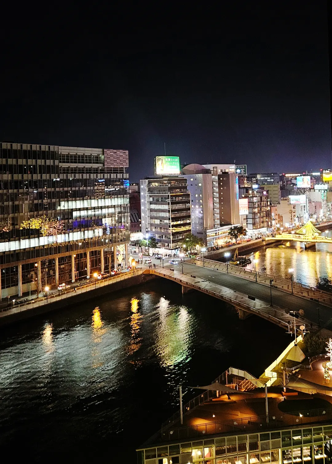Stunning Nakasu River view from the 11th floor