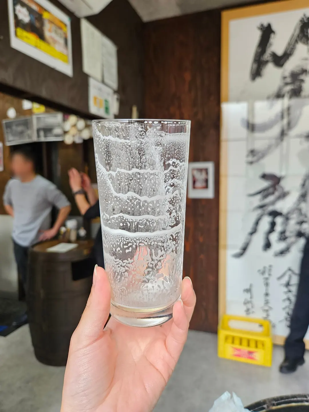 Two empty beer glasses