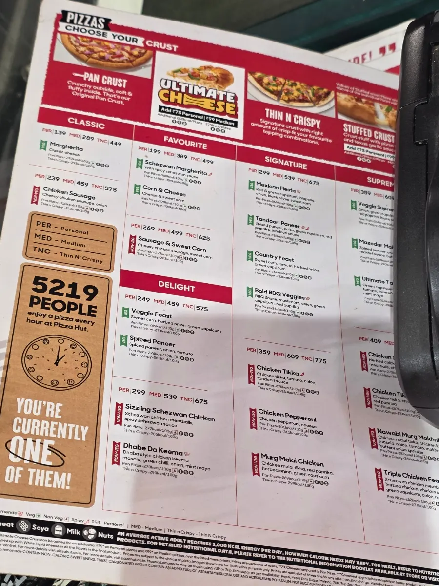 Takeout pizza boxes