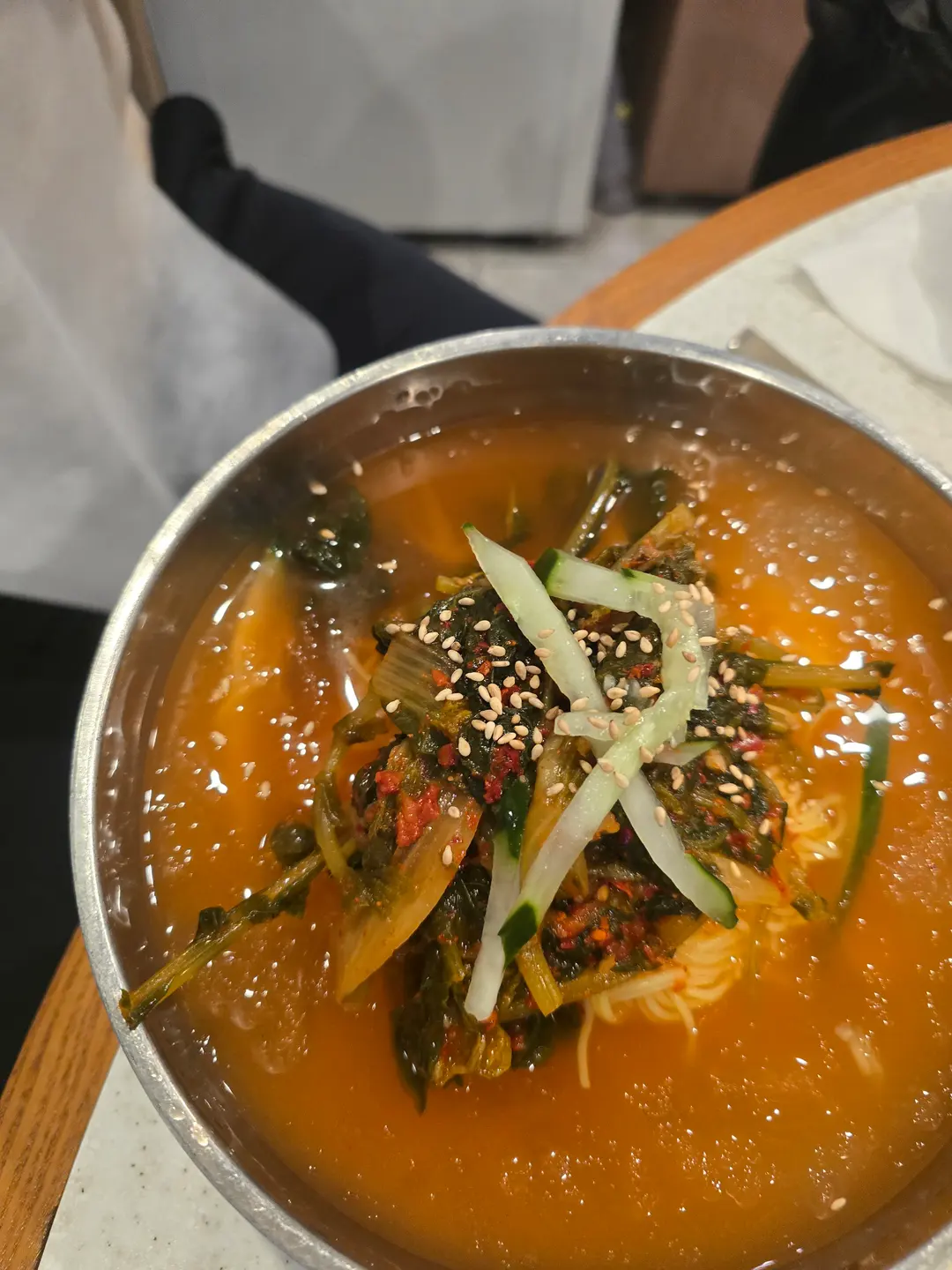 ก๋วยเตี๋ยวกิมจิเย็นชื่นใจ