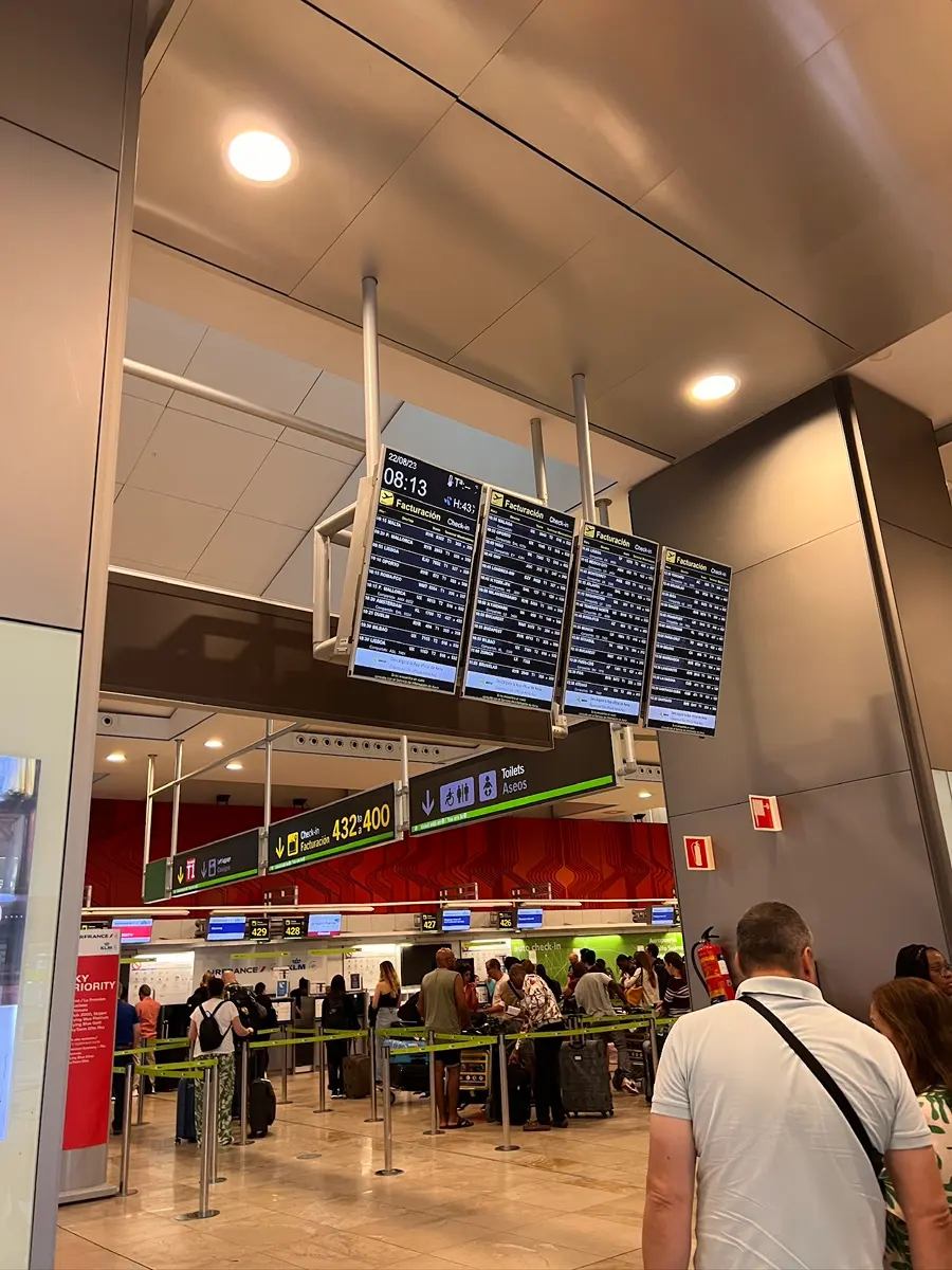 Boarding pass and passport