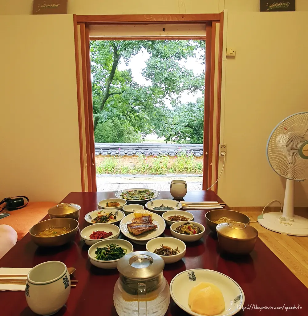 Traditional Korean Breakfast Table