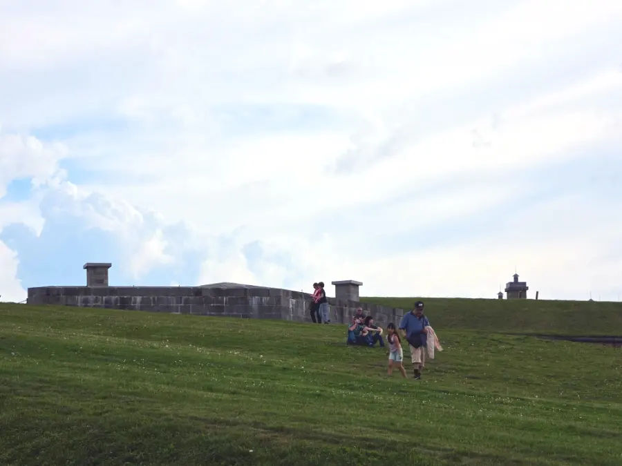 Locals relaxing on the hill