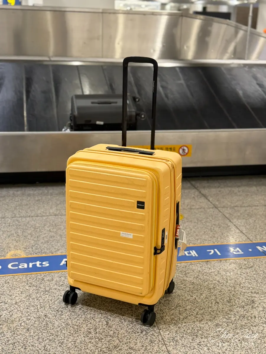 24-inch suitcase on overhead rack
