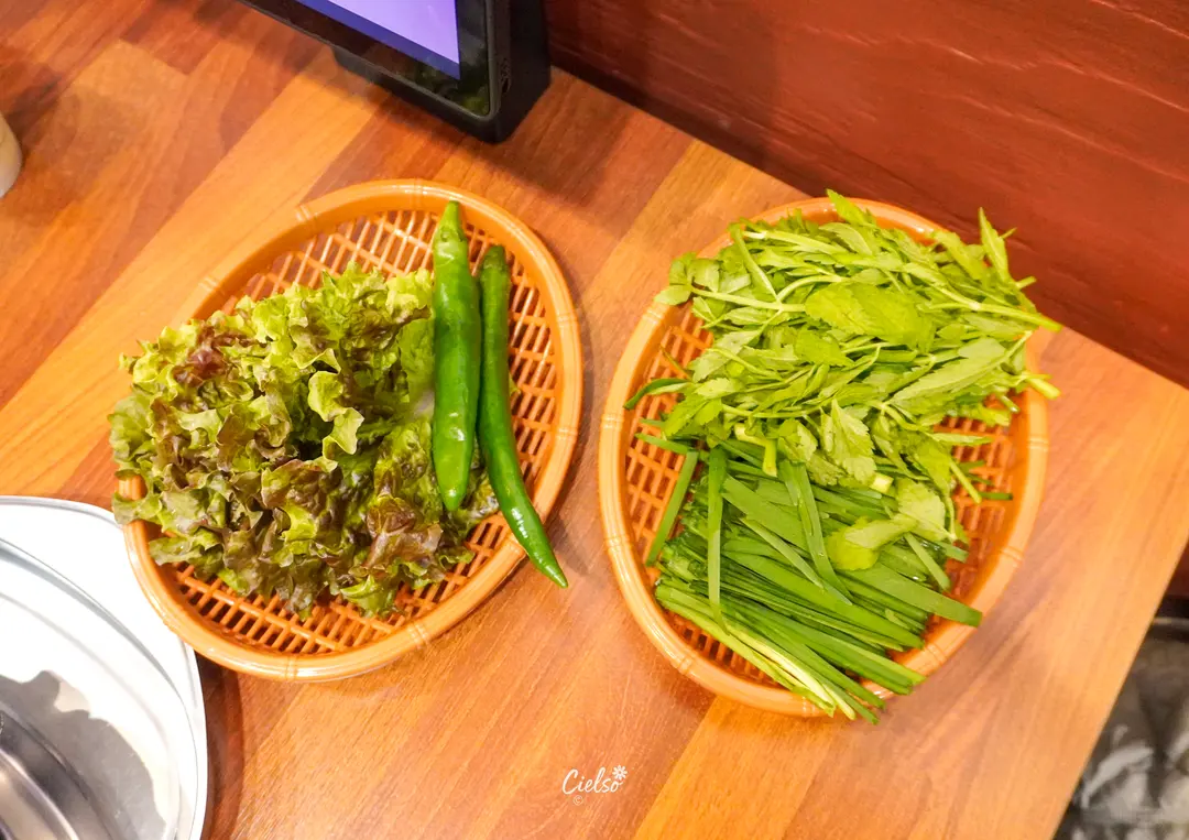 Fresh side dishes close-up