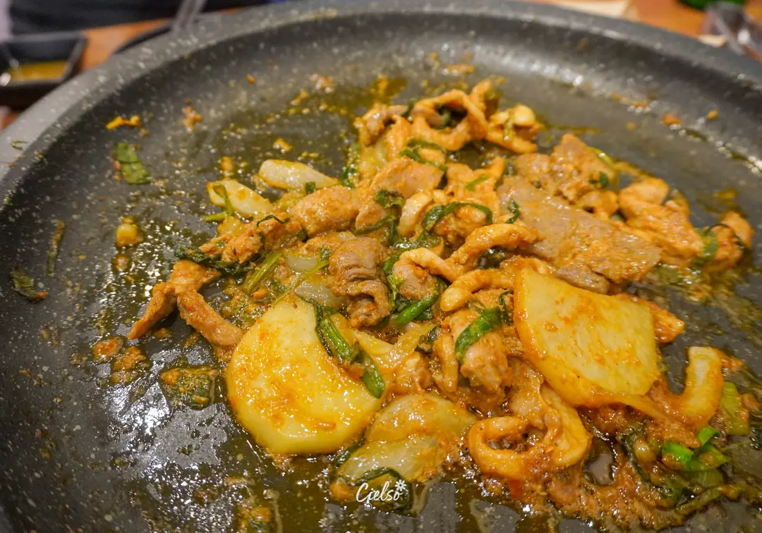 Spicy duck close-up