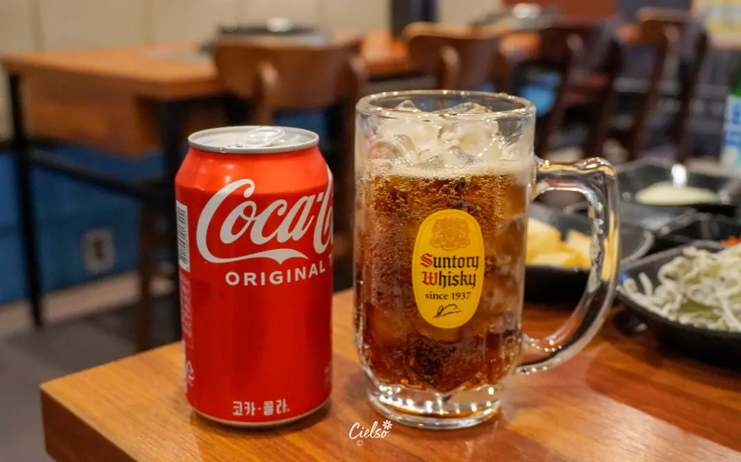 Coke with ice cup