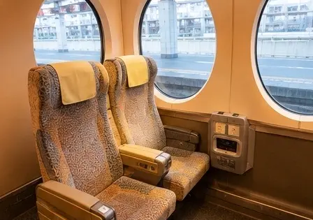 Inside the Nankai Rap:t train cabin