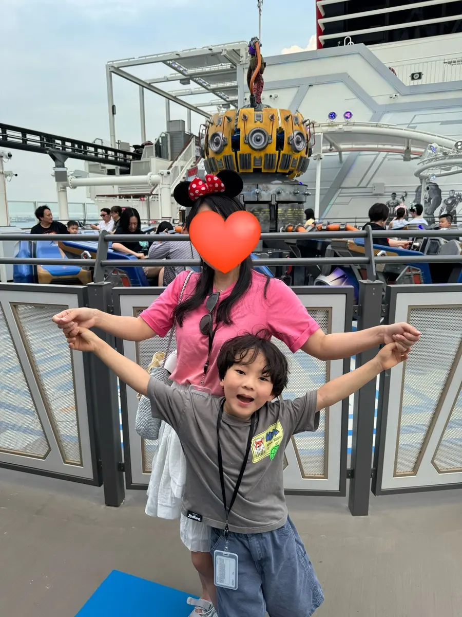 ディズニークルーズのアトラクション風景
