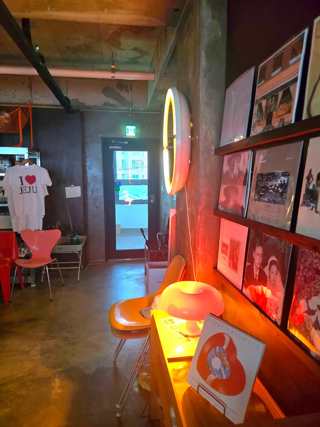 Cozy seating at Monthly Record