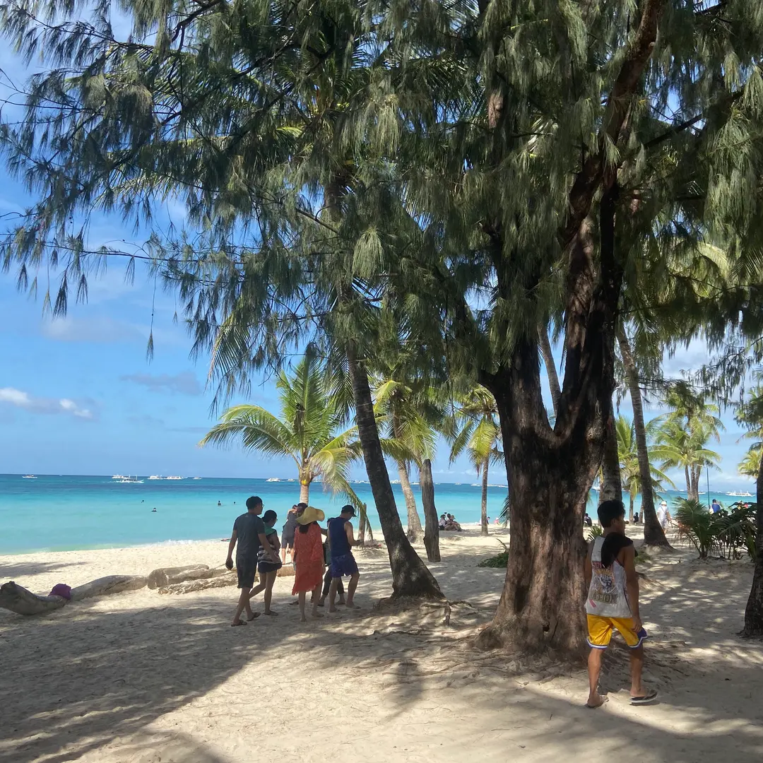 White Beach right in front of the hotel