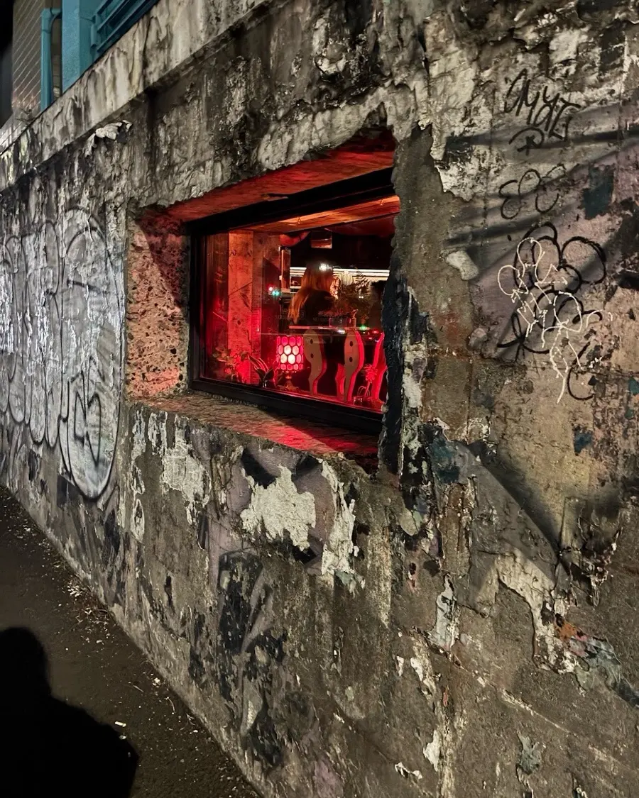 Underground club crowd dancing