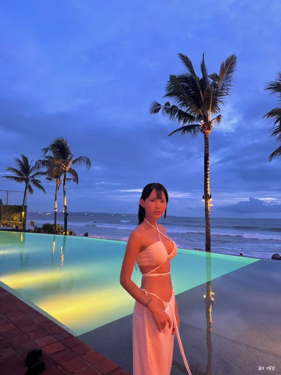 Poolside Sunset Magic