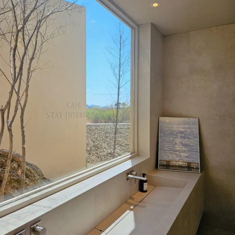 Clean and modern restroom