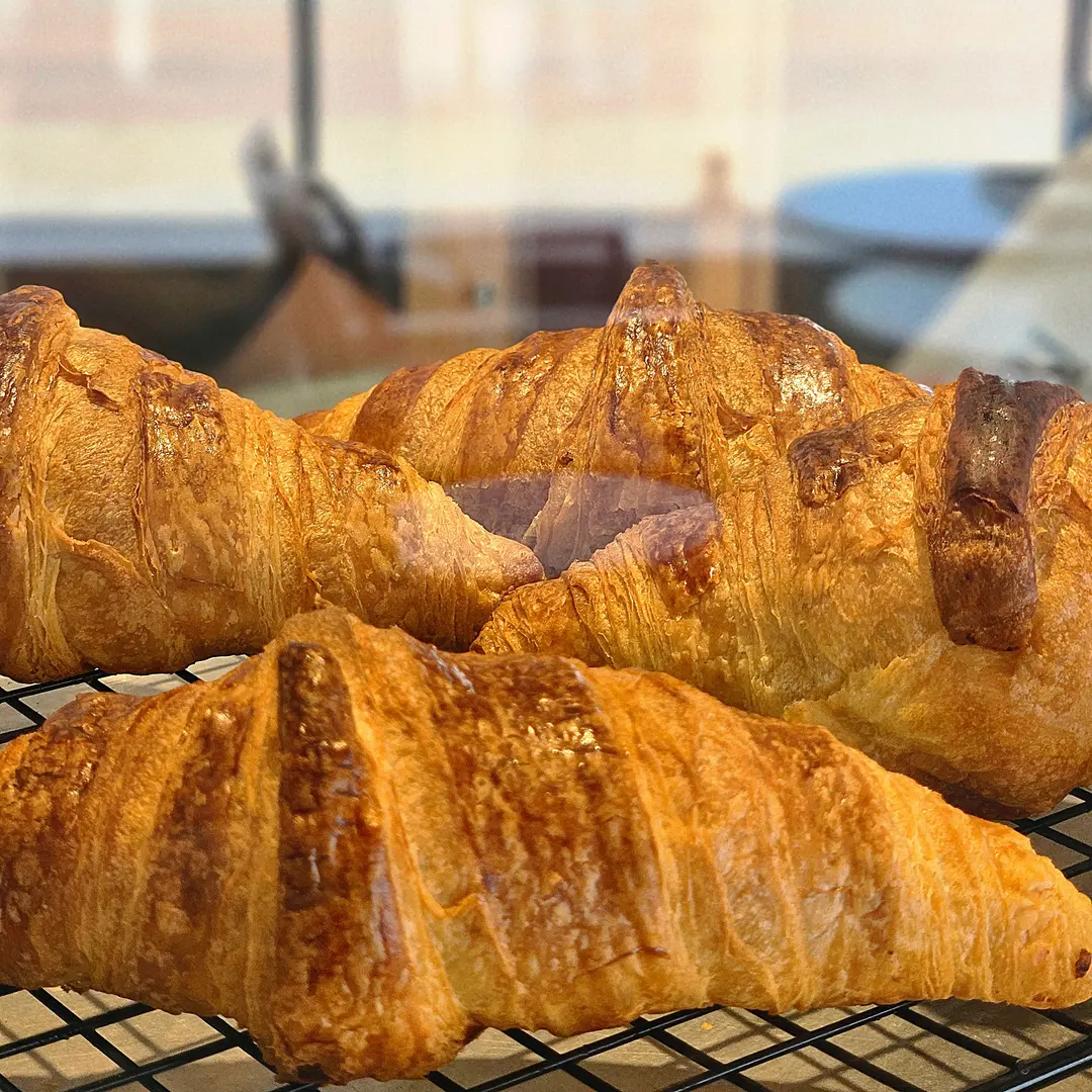 Beautiful pastries on display