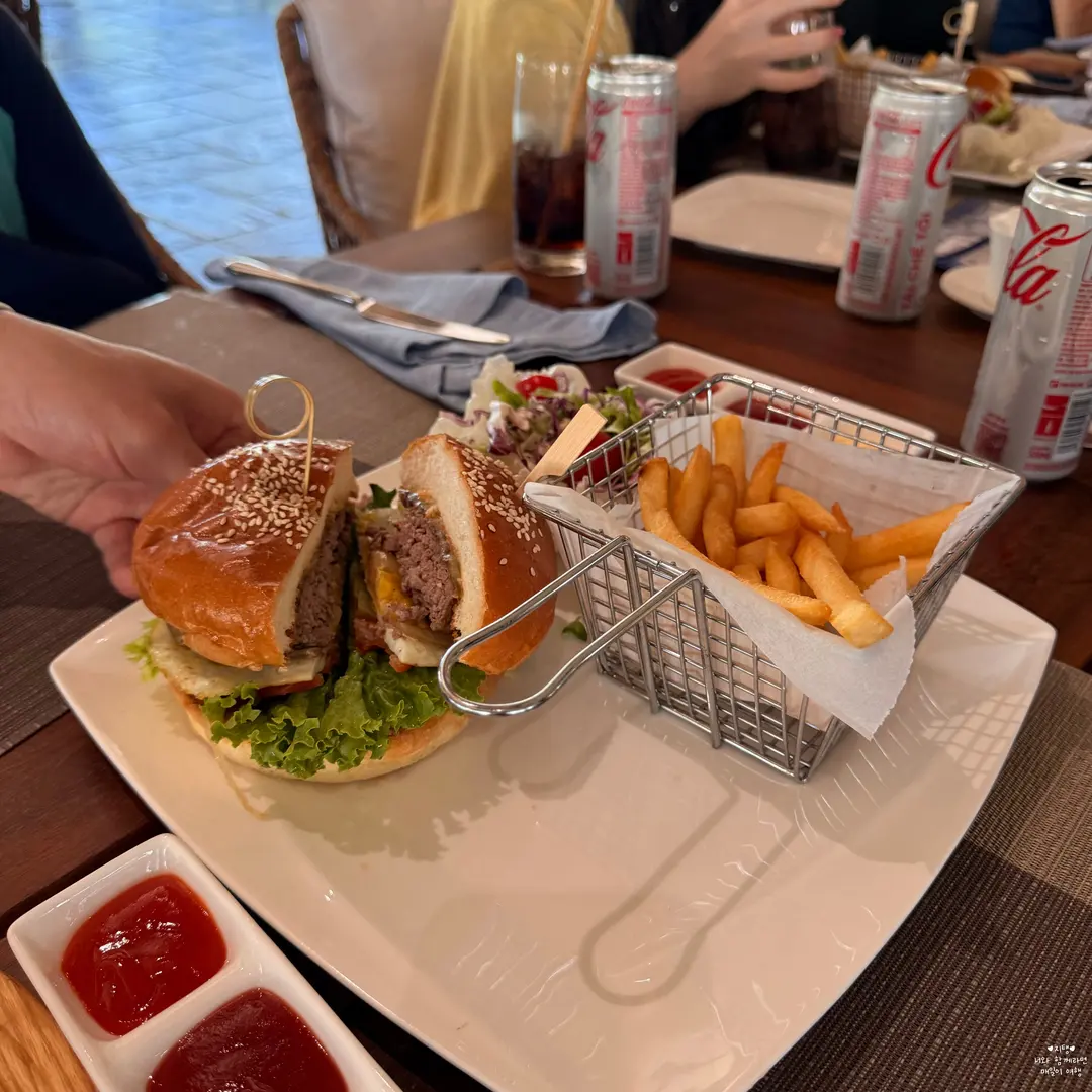 Classic Burger at Amiana Resort Cam Ranh Poolside Restaurant