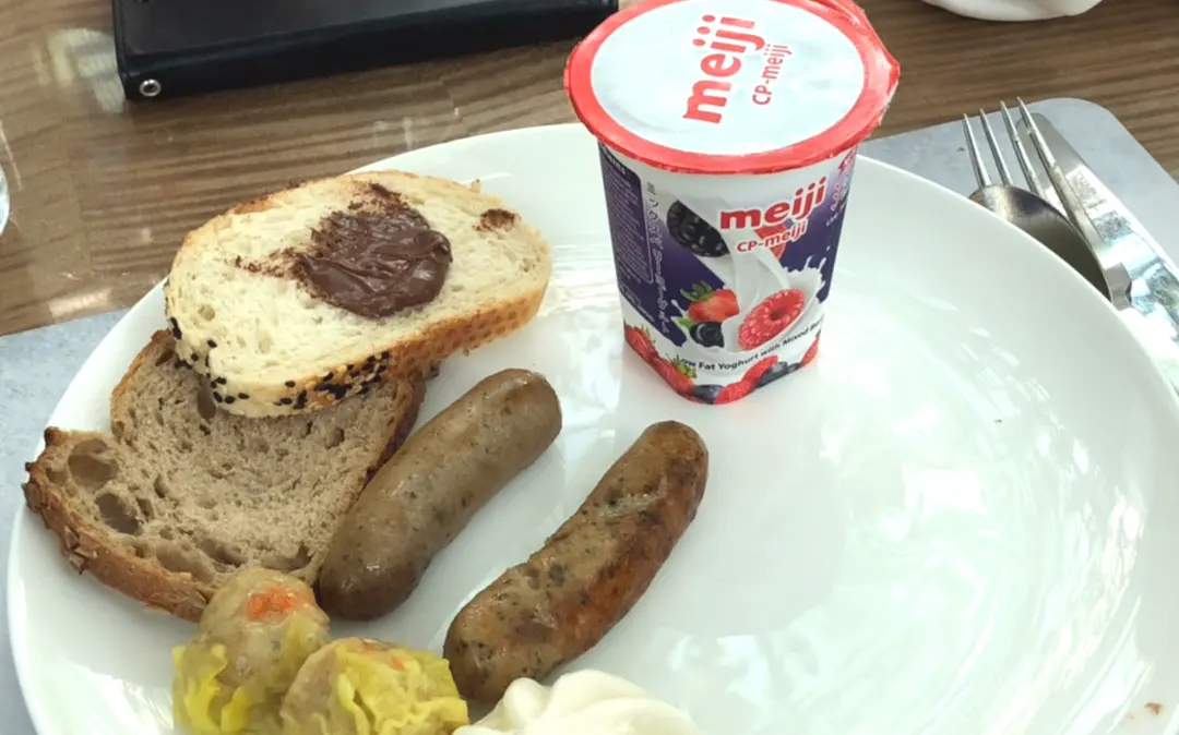 朝食の混雑状況