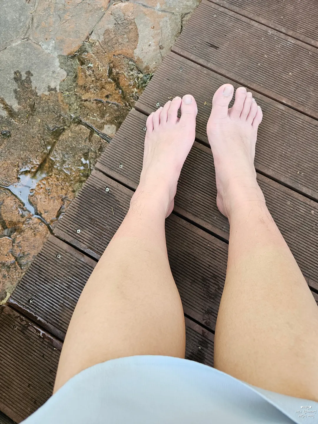 泡了約20分鐘,腳都紅通通的了。