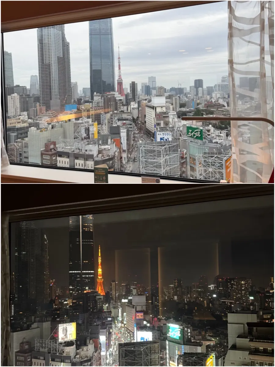 วิวโตเกียวทาวเวอร์จากห้องพัก Remm Roppongi