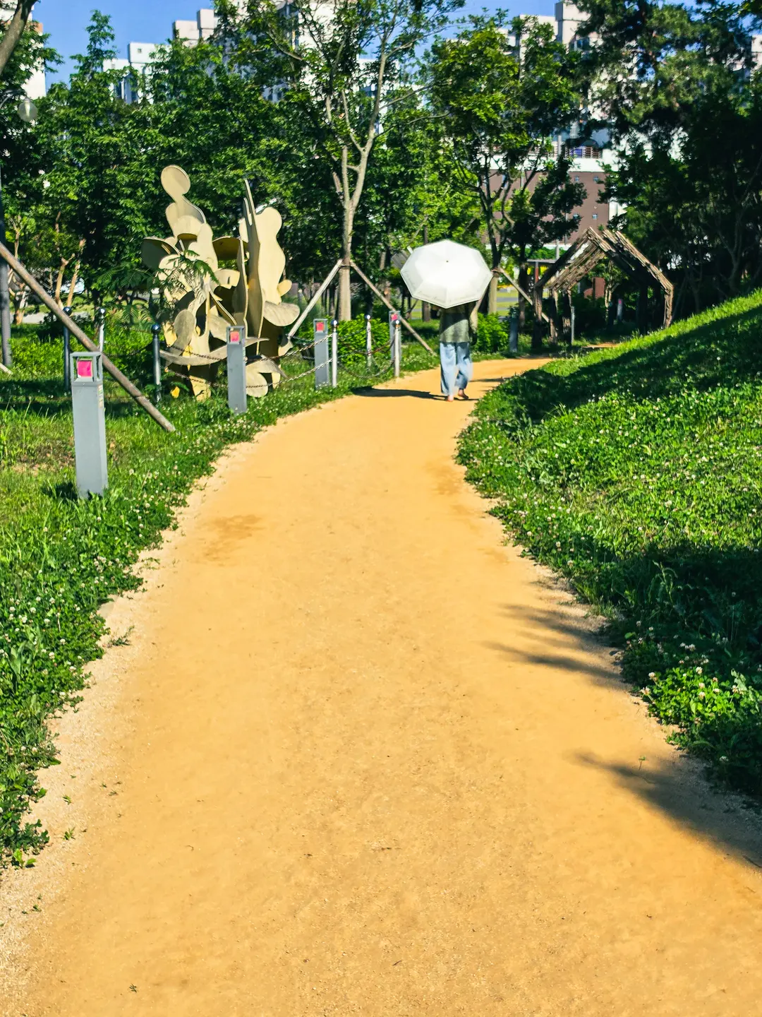 Walking on red clay