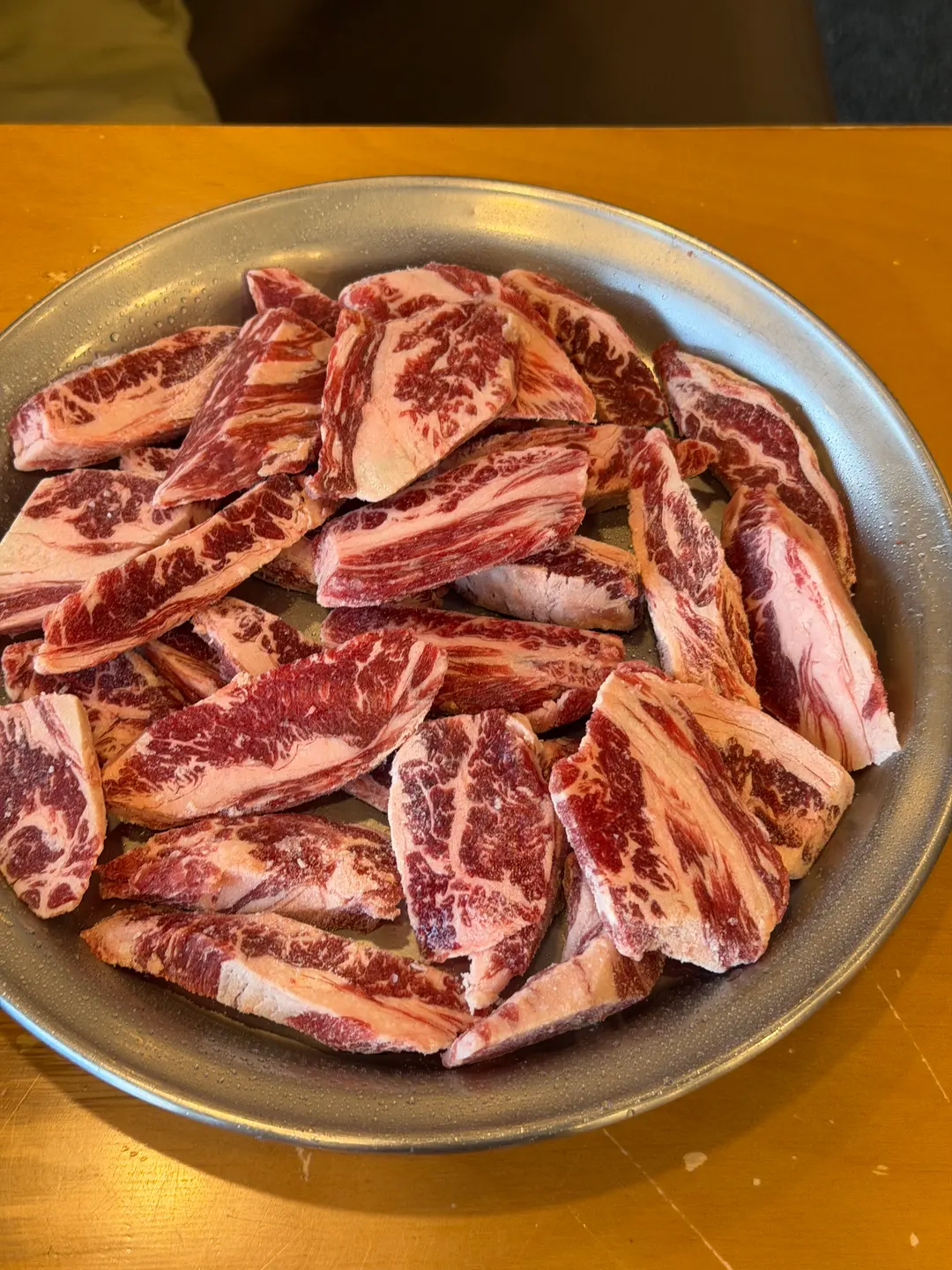 Juicy beef rib meat ready for the grill