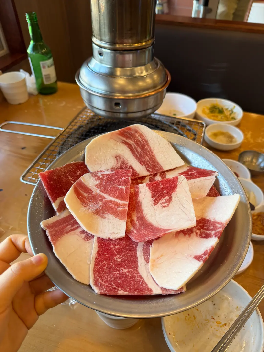 Thinly sliced beef brisket