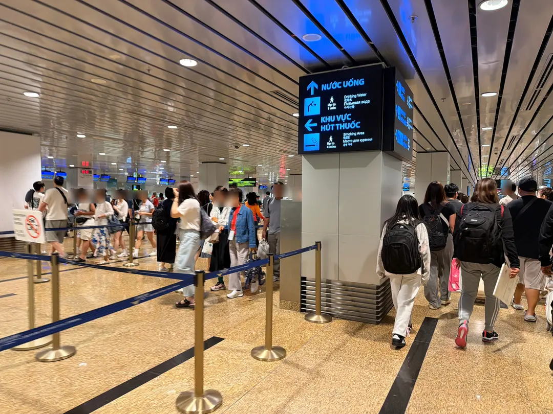 ニャチャン空港の混雑状況