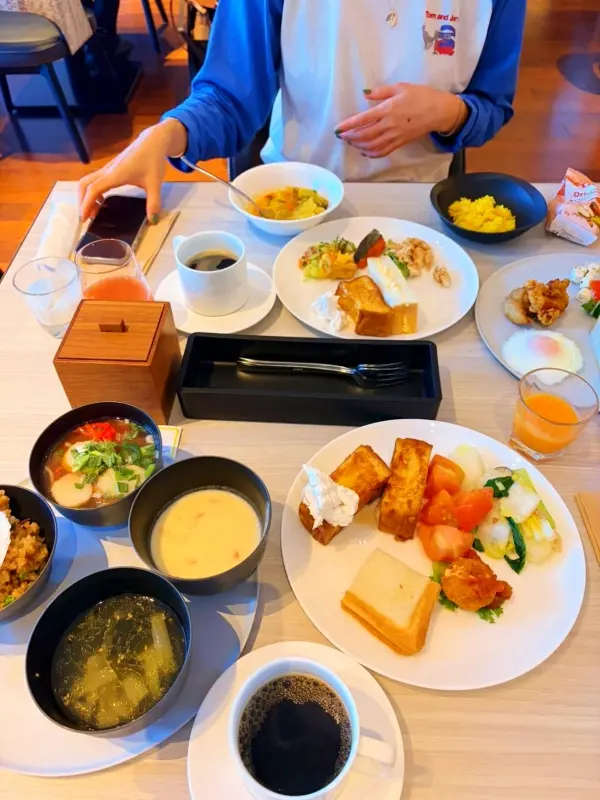 건강한 오키나와 향토식으로 가득한 류큐호텔 아침식사