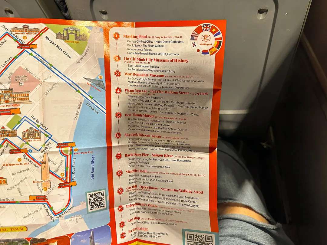 ホーチミンバスツアーの路線