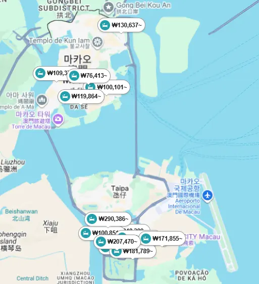 マカオの夜景