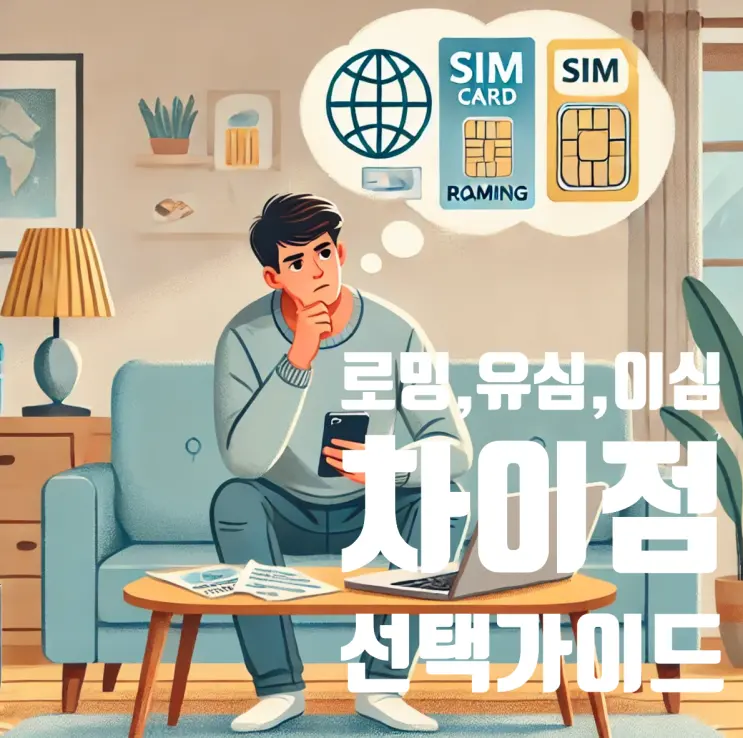 해외여행 로밍, 유심, 이심의 차이와 선택가이드