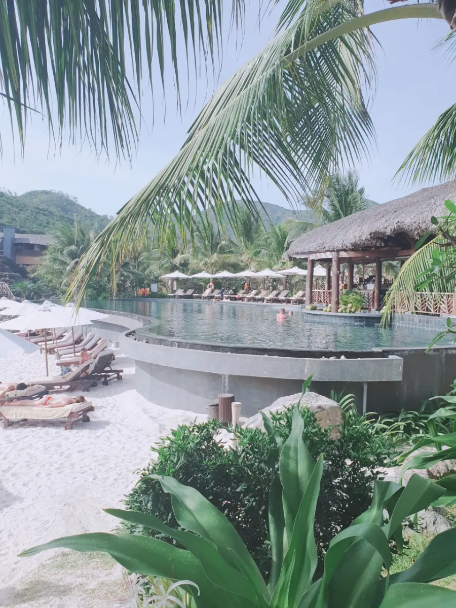 ชายหาดส่วนตัวของรีสอร์ท