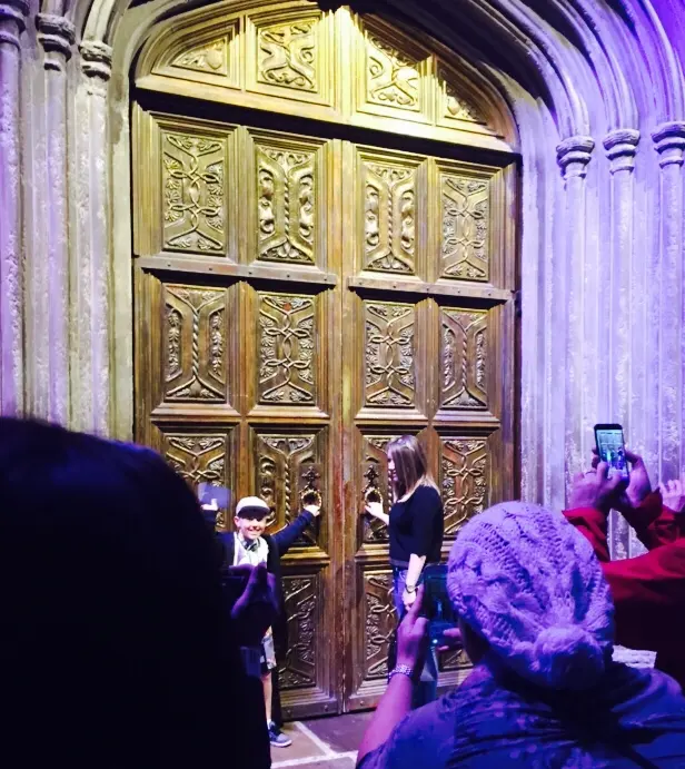 Opening Great Hall Door