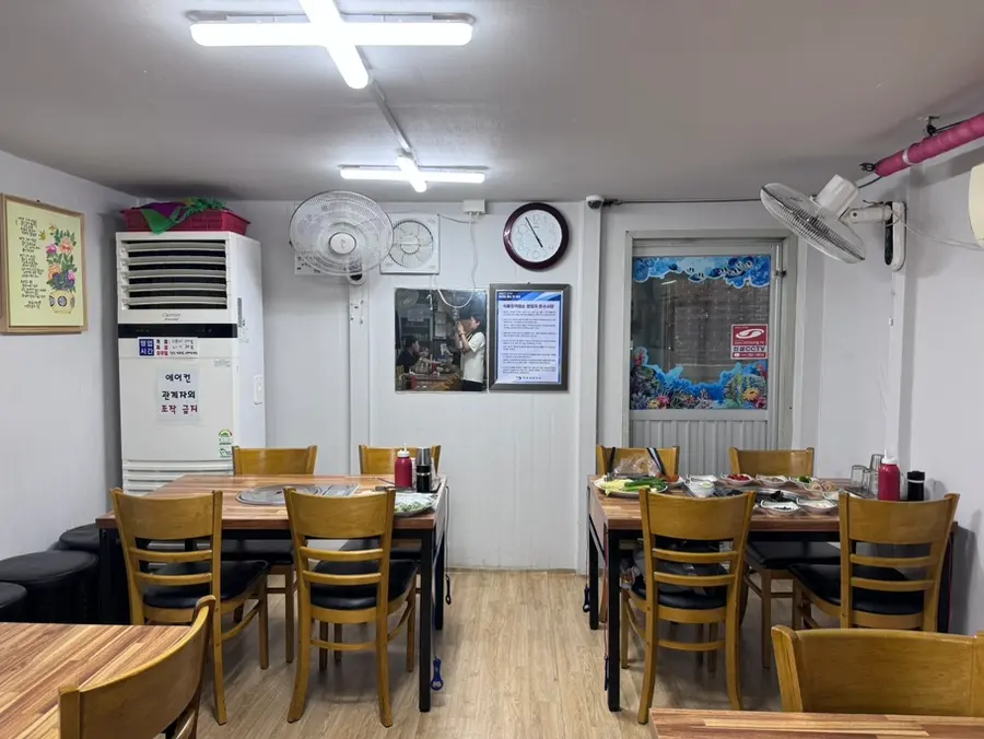 Seating area in restaurant