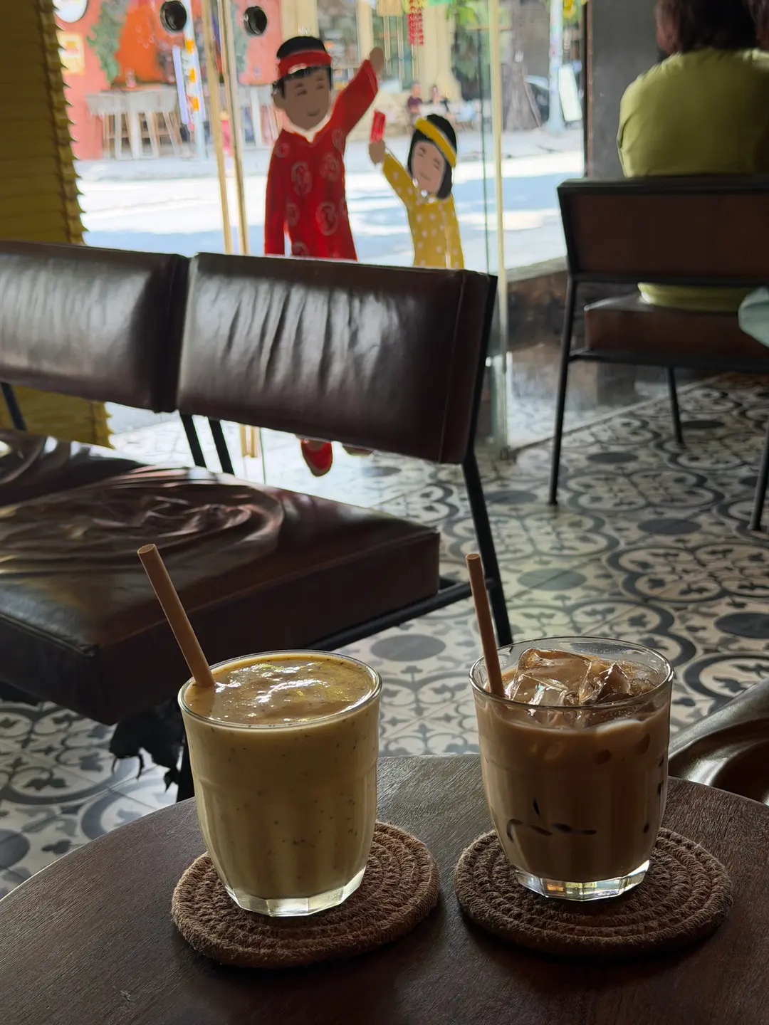 Sipping salt coffee