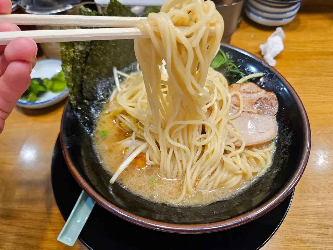 Green Onion Ramen Close Up