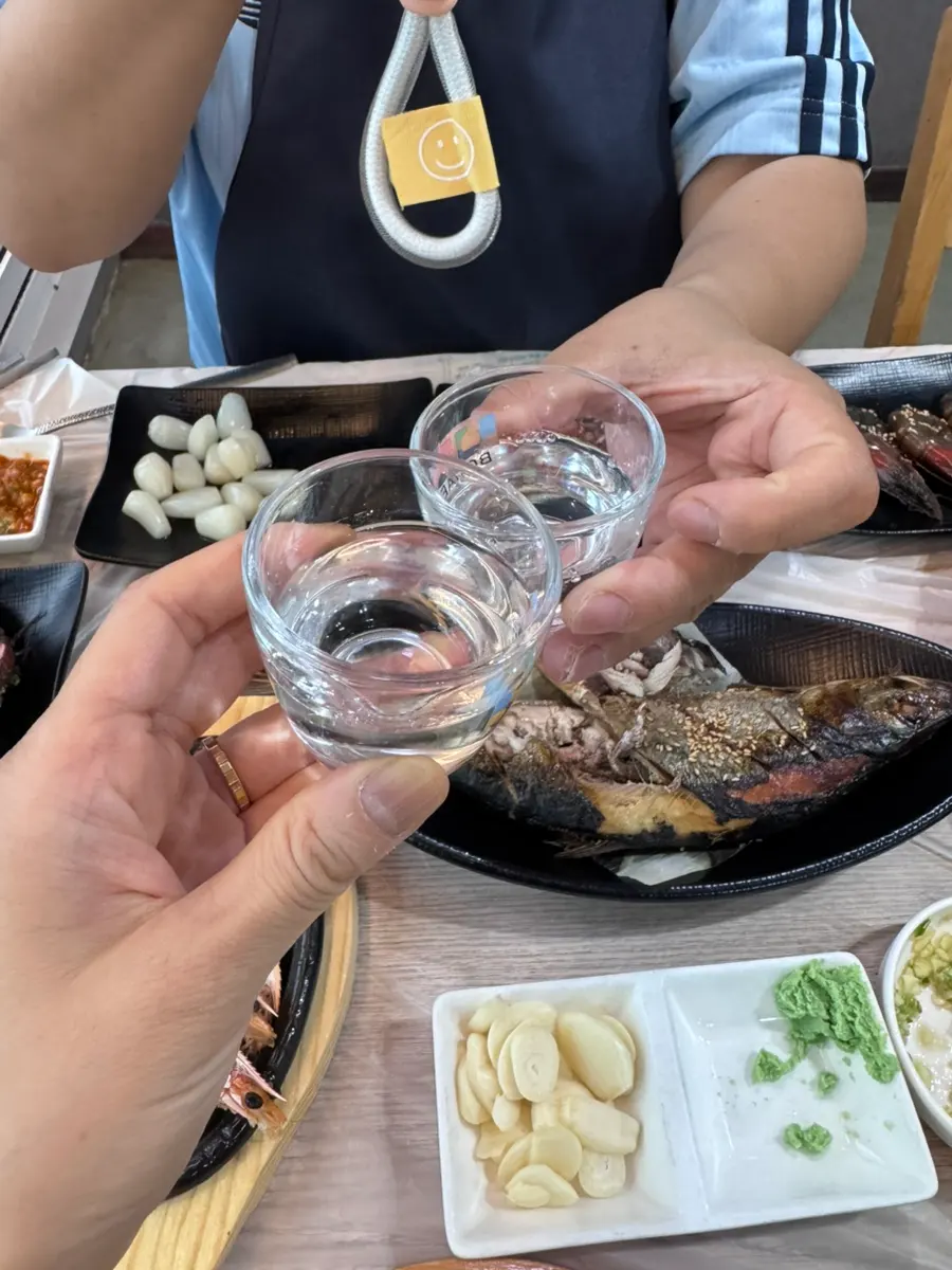 Cheers with Soju