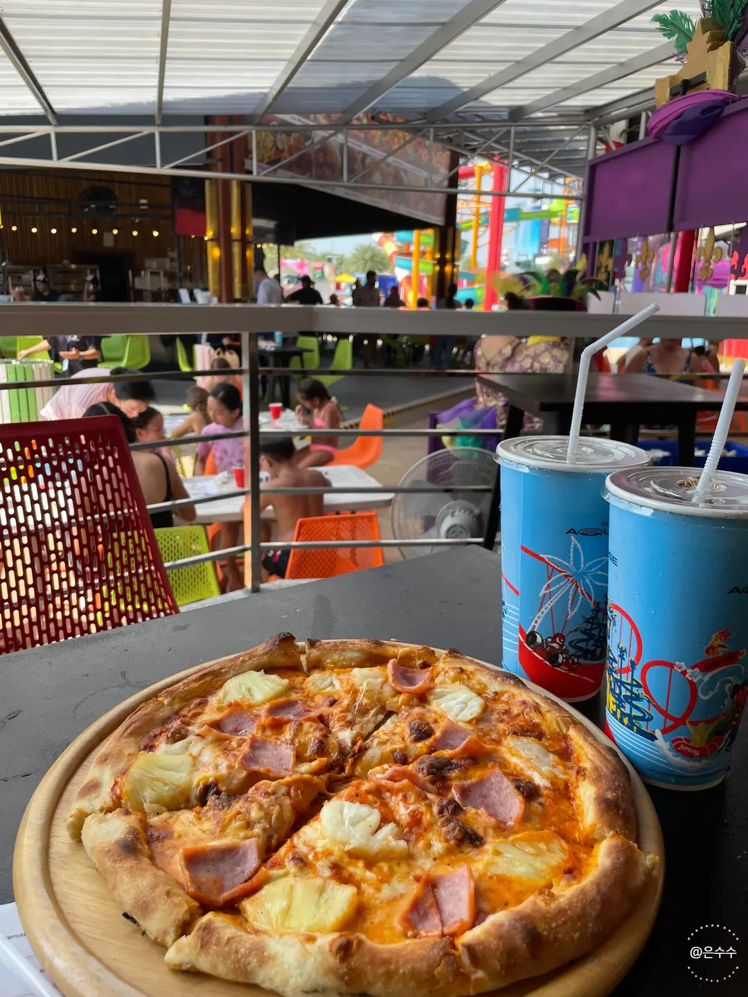 ランチのピザ